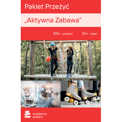 Karta podarunkowa WYJĄTKOWY PREZENT Pakiet Przeżyć - Aktywna zabawa