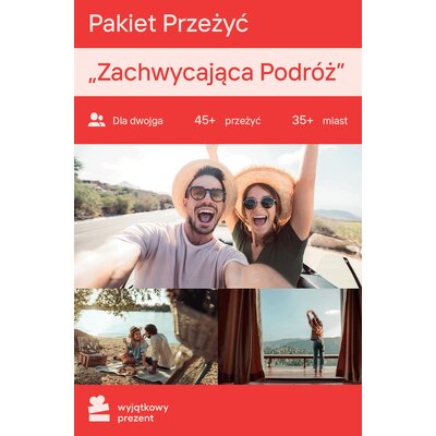Karta podarunkowa WYJĄTKOWY PREZENT Pakiet Przeżyć - Zachwycająca Podróż dla Dwojga
