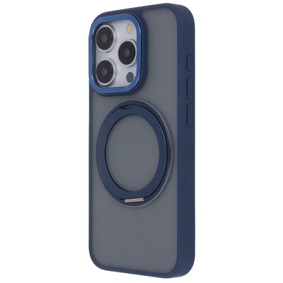 Etui TECTO SHIELD Secure Spinning Mag do Apple iPhone 15 Pro Granatowy