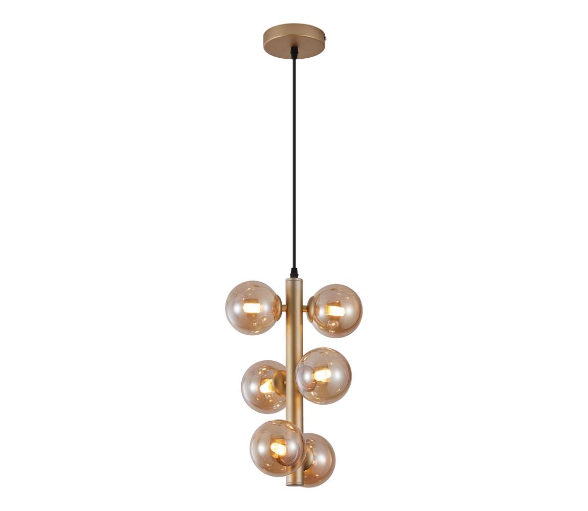 Wofi 6014-601W - LED Żyrandol na lince VILLA 6xG9/3W/230V złoty