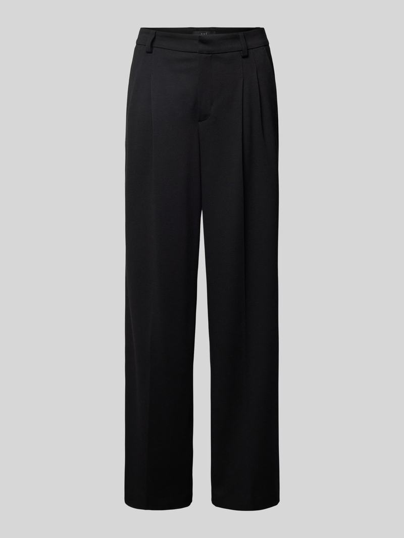 Spodnie materiałowe z wpuszczanymi kieszeniami w stylu francuskim