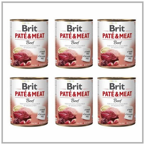 Brit Pate & Meat Wołowina 6x800g Mokra Karma dla Psa