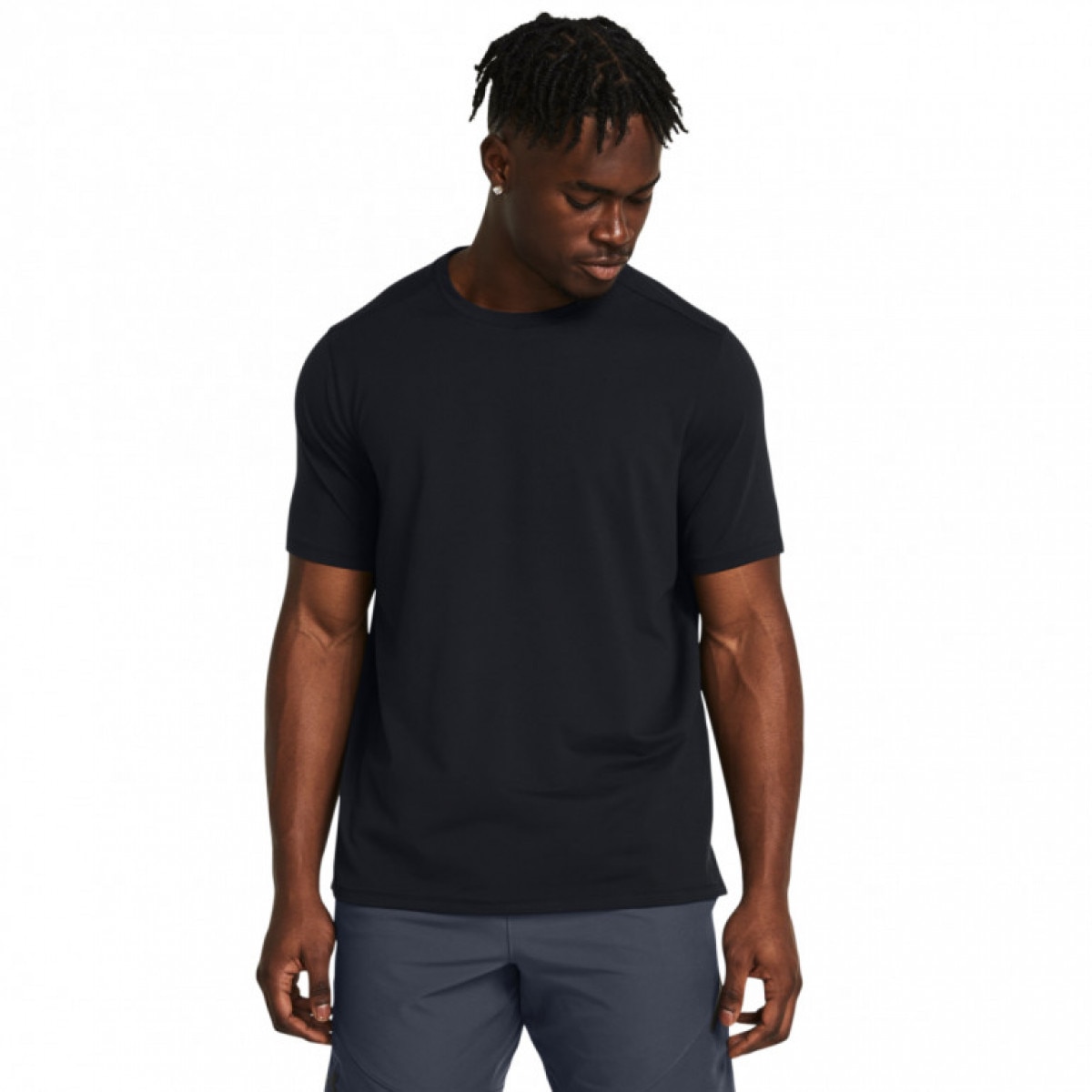 Męska koszulka treningowa Under Armour UA Meridian Ss - czarna - UNDER ARMOUR