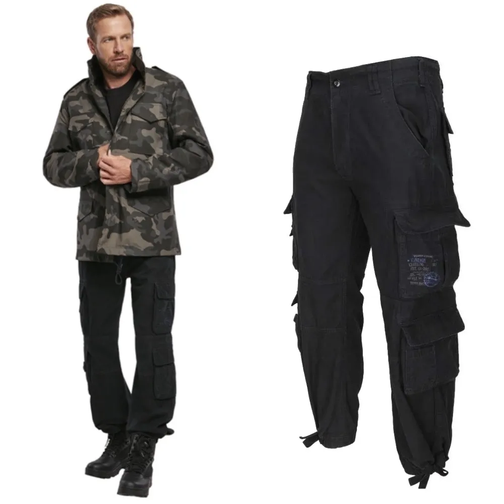 Spodnie Długie Męskie BRANDIT Pure Vintage - Black 5XL