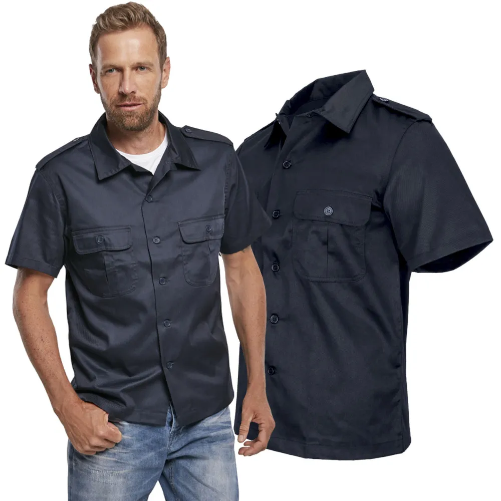 Koszula z krótkim rękawem BRANDIT US Hemd 1/2 Arm - Navy 3XL