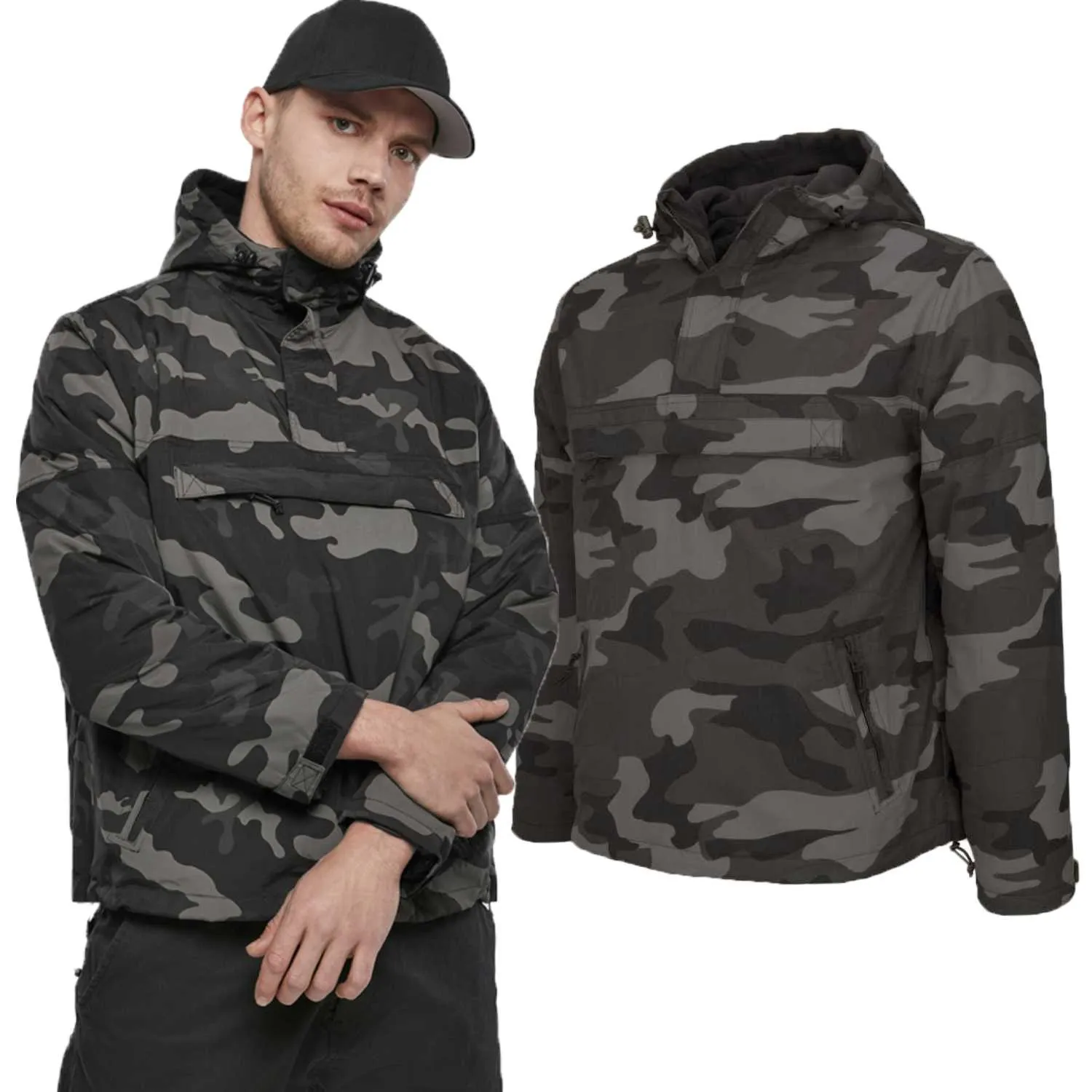 Kurtka BRANDIT Windbreaker Kangurka Darkcamo 5XL
