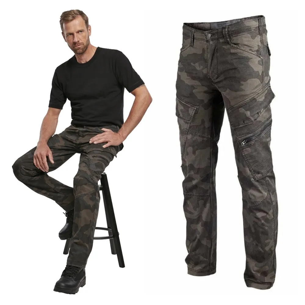 Spodnie BRANDIT Adven Slim Fit Trousers Darkcamo XL