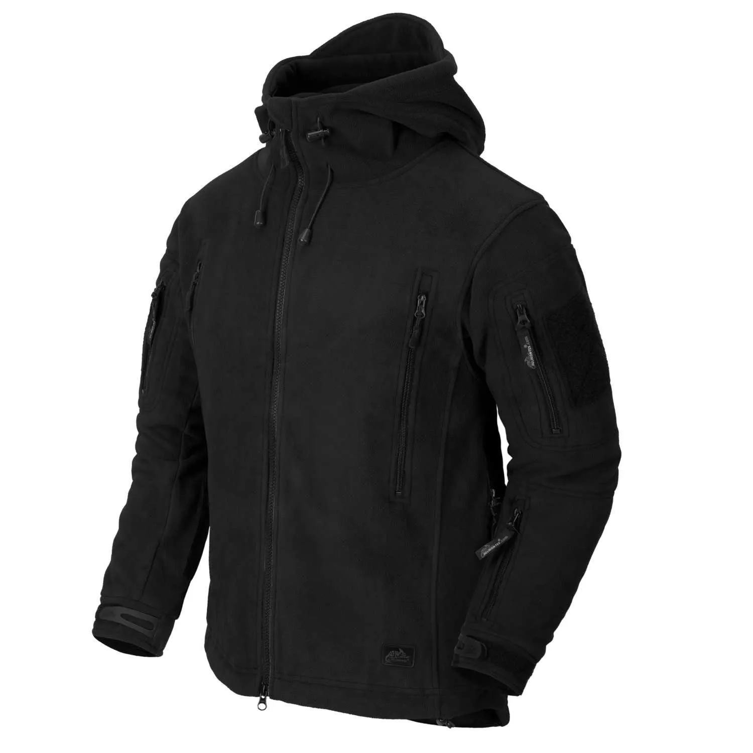 Bluza Polar Helikon-Tex PATRIOT z kapturem Double Fleece - Czarny XXL