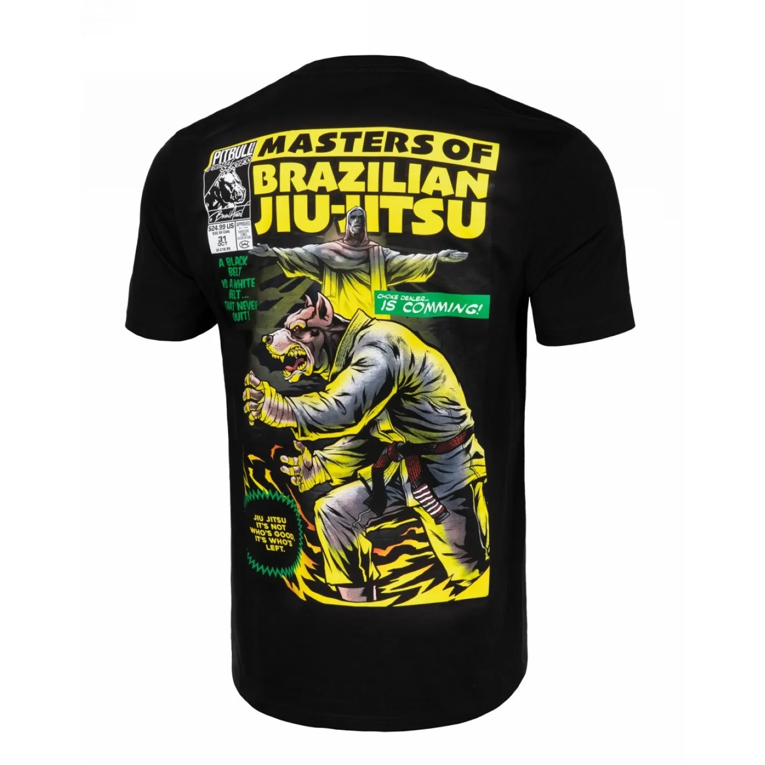 Koszulka Pit Bull 190 Regular Series Master Of Brazilian Jiu Jitsu '23 - Czarna XL