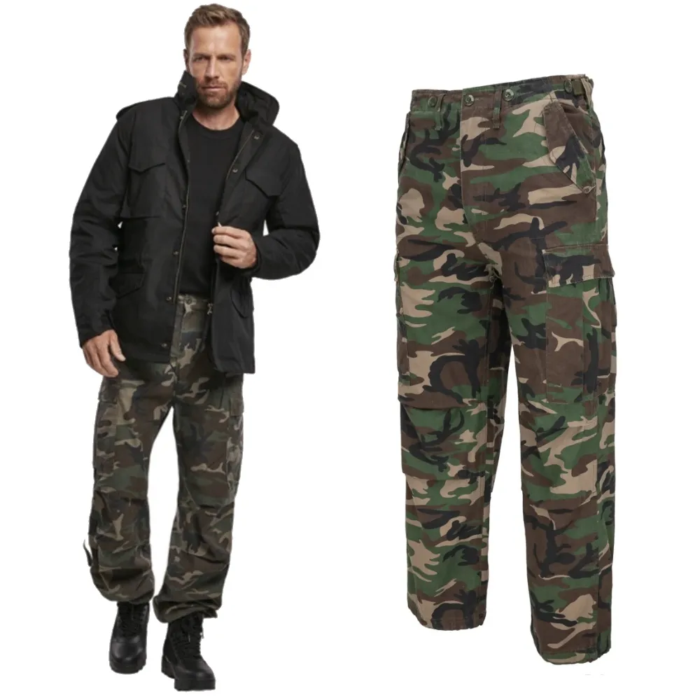 Spodnie Długie Męskie BRANDIT M65 Vintage - Woodland 4XL