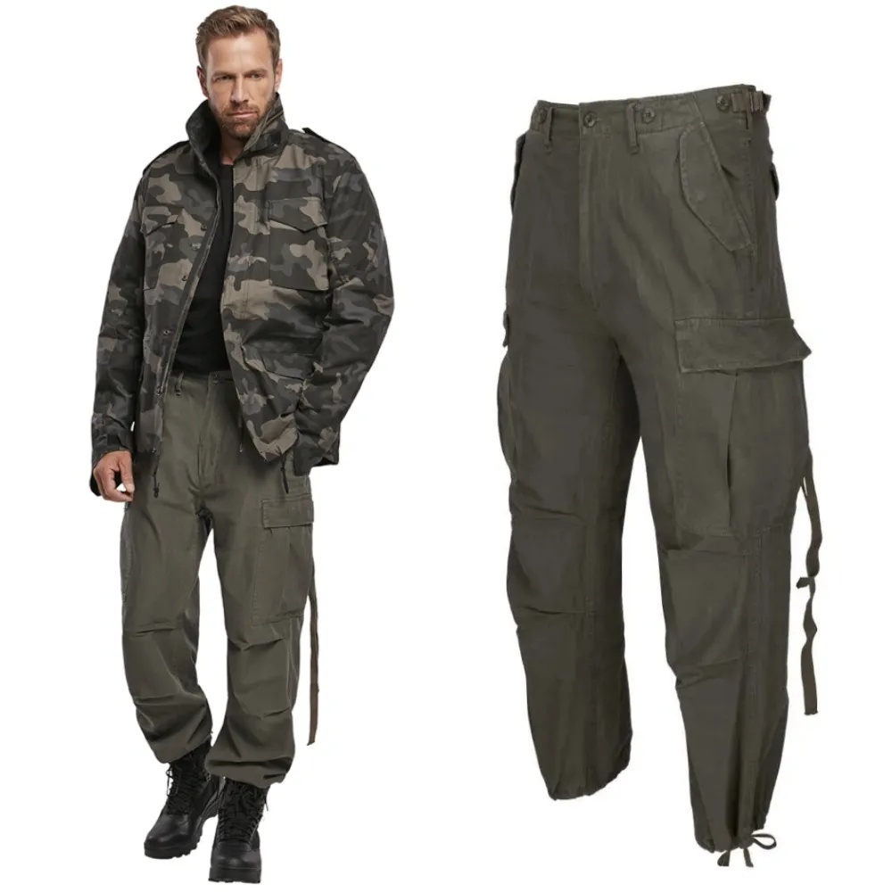 Spodnie Długie Męskie BRANDIT M65 Vintage - Olive 4XL