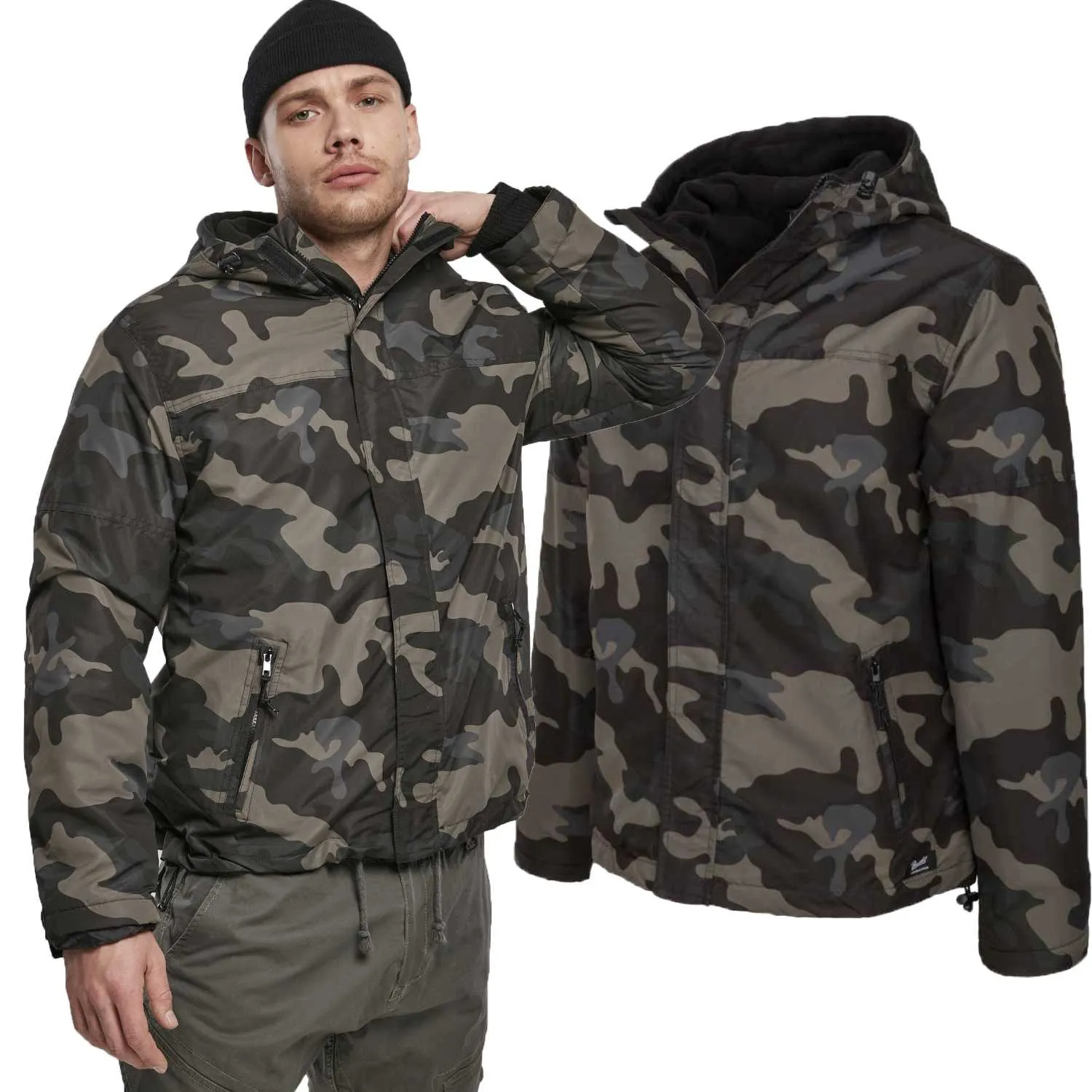Kurtka BRANDIT Windbreaker Frontzip Darkcamo  M