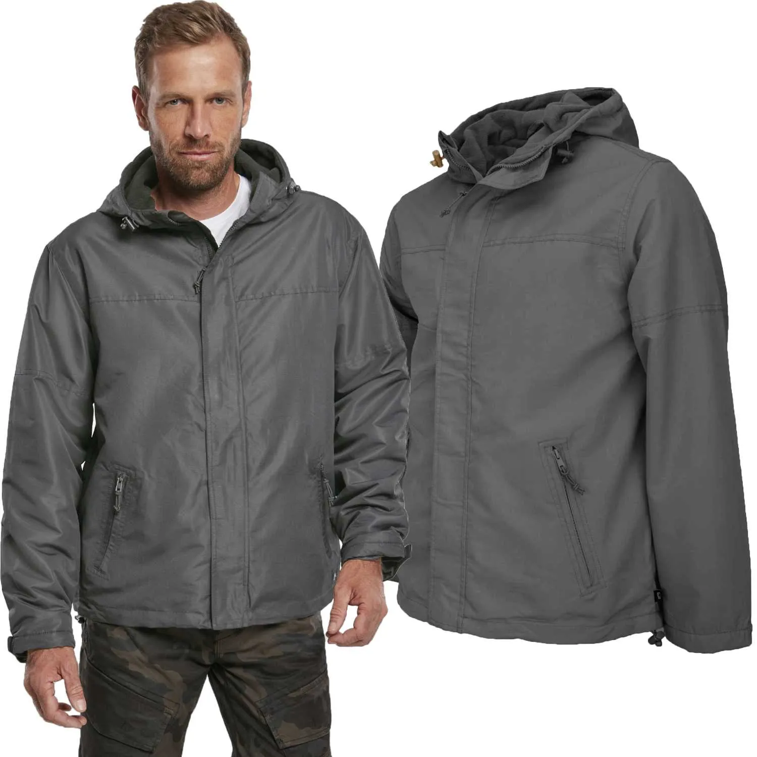 Kurtka BRANDIT Windbreaker Frontzip Anthrazit S