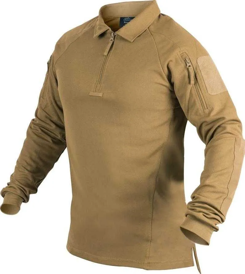 Koszulka Polo z długim rękawem Helikon-Tex RANGE - coyote