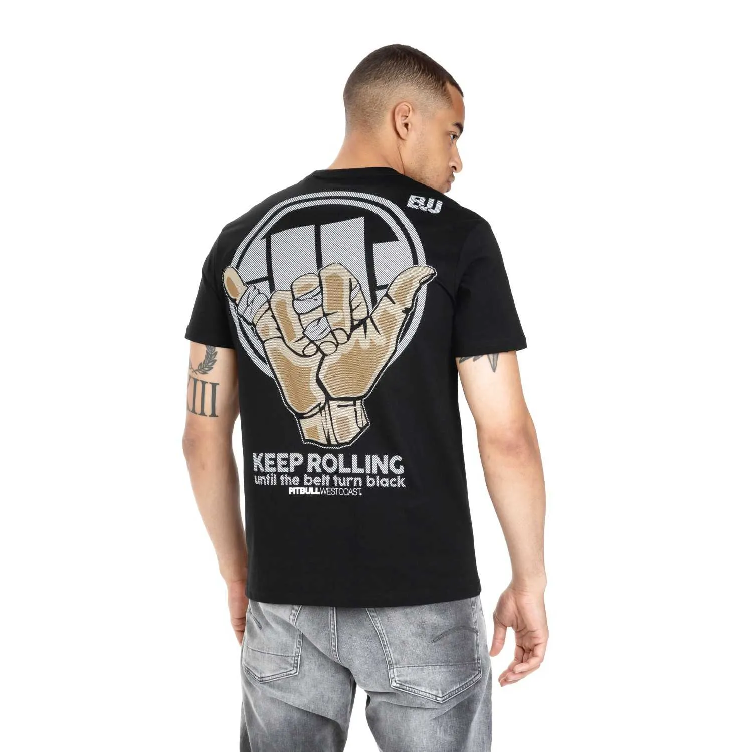Koszulka Pit Bull 190 Regular Series Keep Rolling '24 - Czarna L