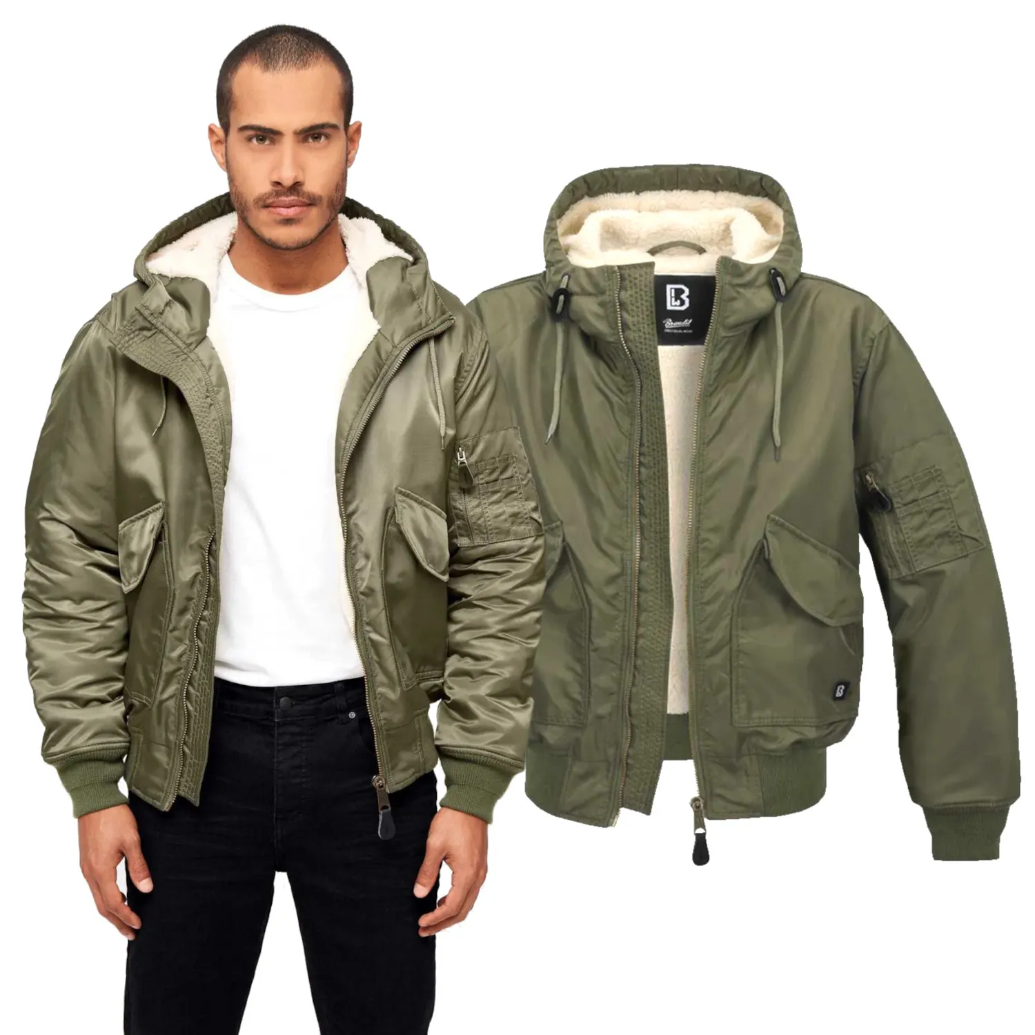 Kurtka Brandit CWU Hooded Olive XXL