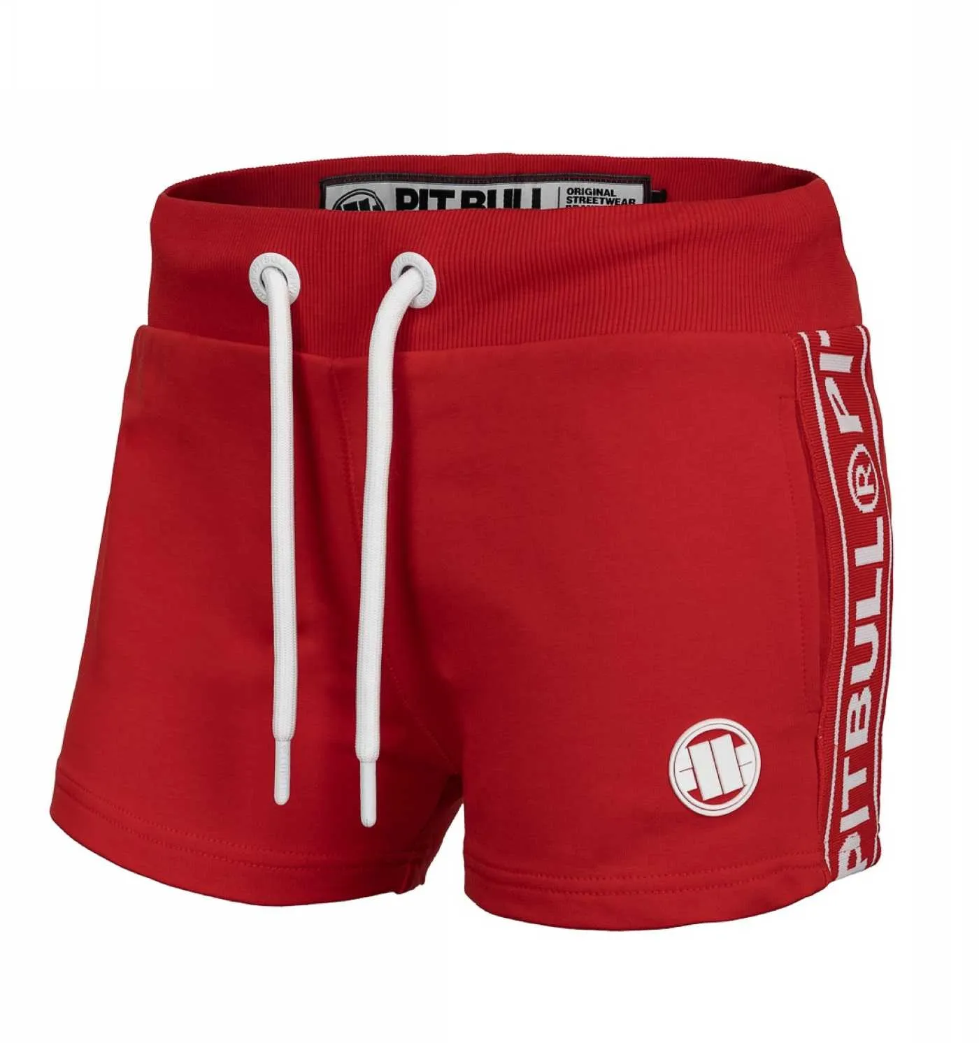 Szorty damskie Pit Bull French Terry 330 Gloria - Czerwone XS (32)