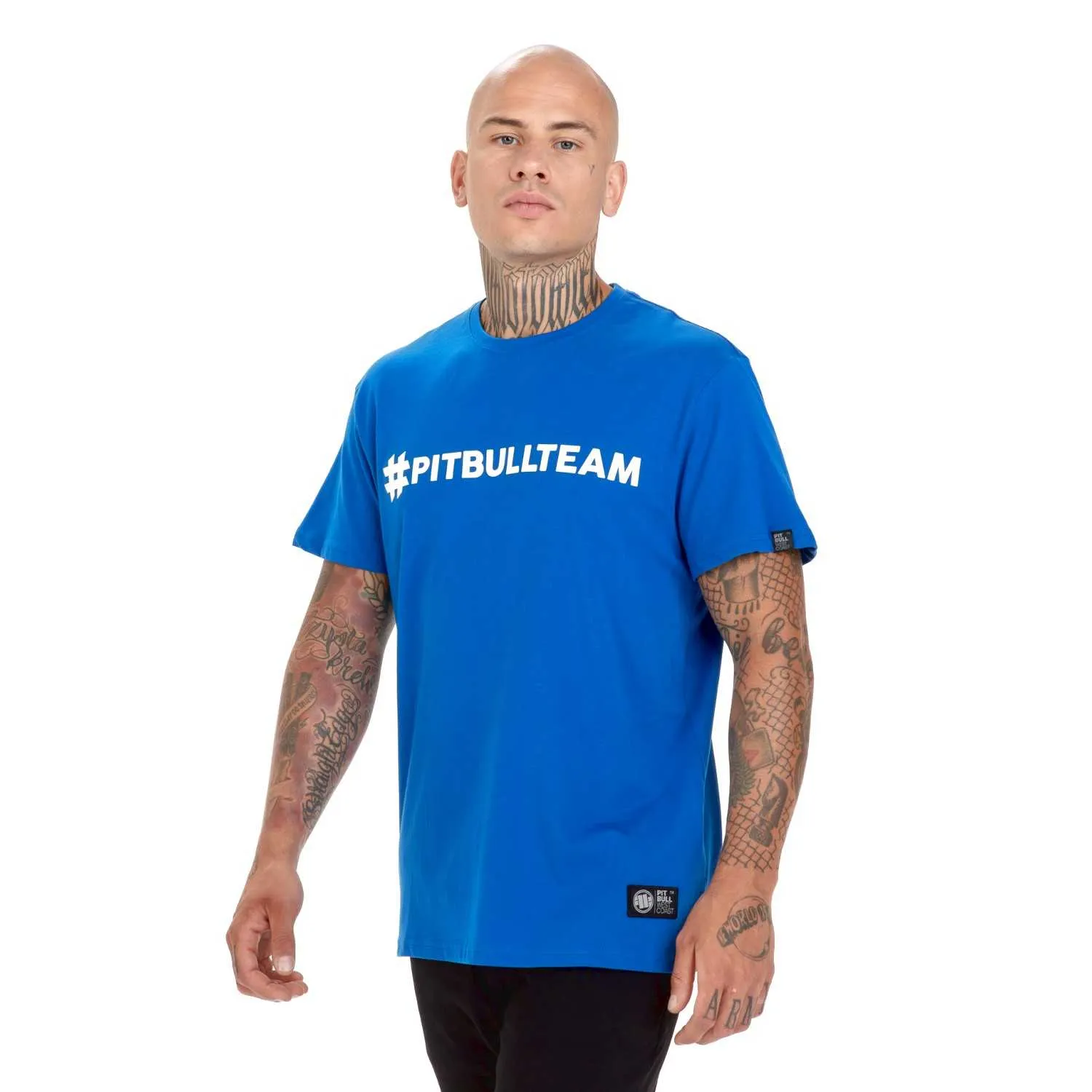 Koszulka Pit Bull Hashtag - Niebieska XL