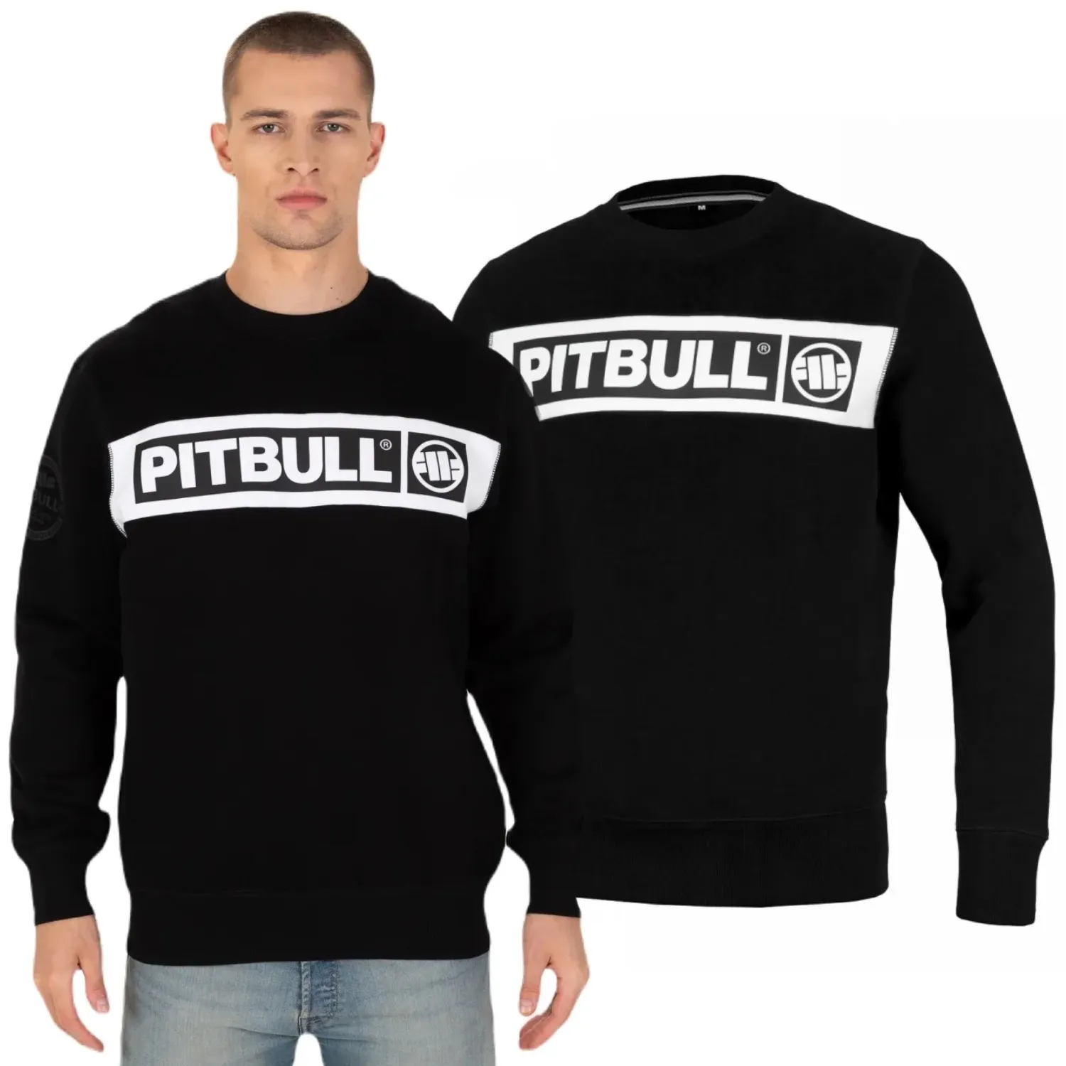 Bluza Pit Bull New Brushed Fleece Group Sherwood '24 - Czarna M