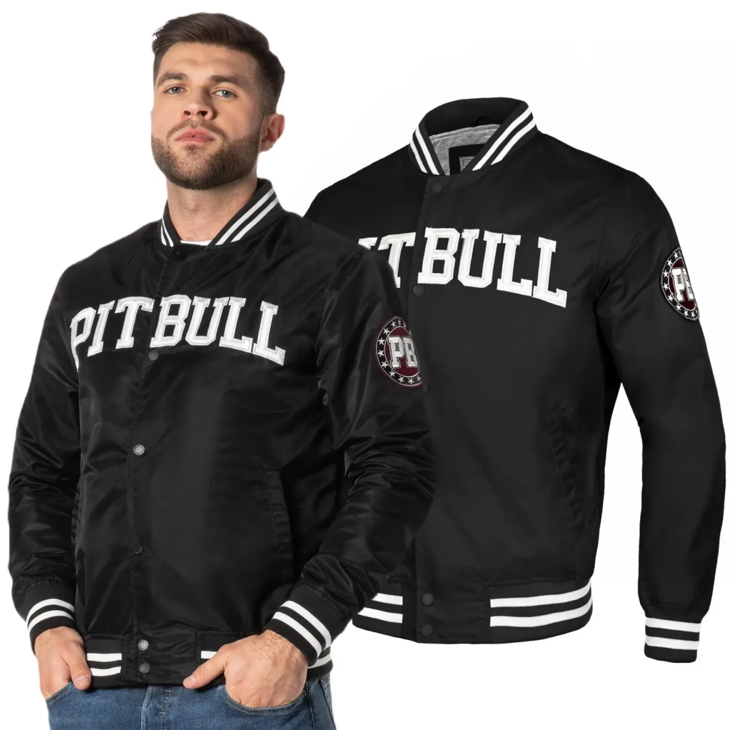 Kurtka wiosenna Pit Bull Tyrian II - Czarna 3XL