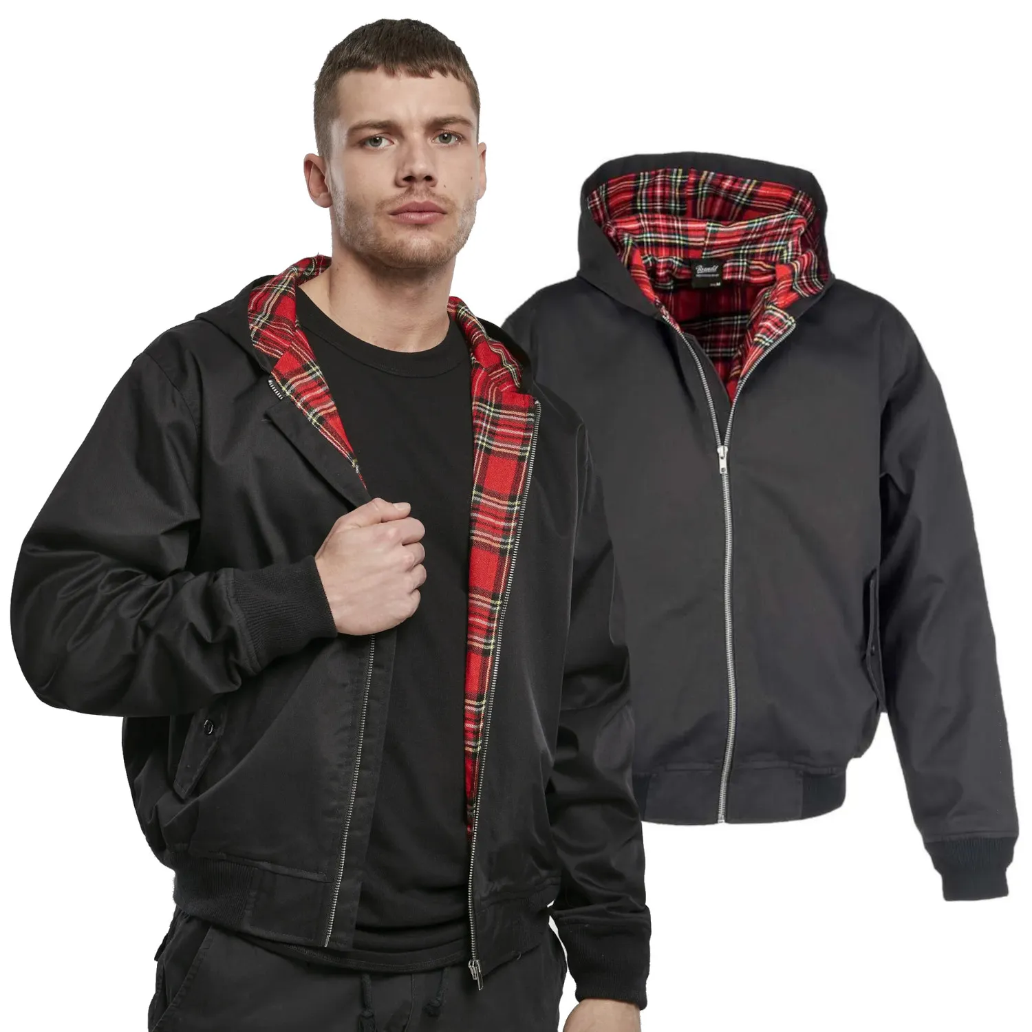 Kurtka BRANDIT Lord Canterbury z kapturem Black