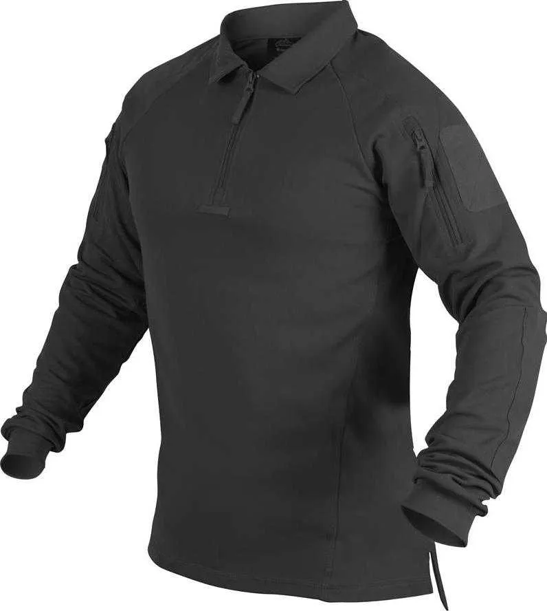 Koszulka Polo z długim rękawem Helikon-Tex RANGE - czarny