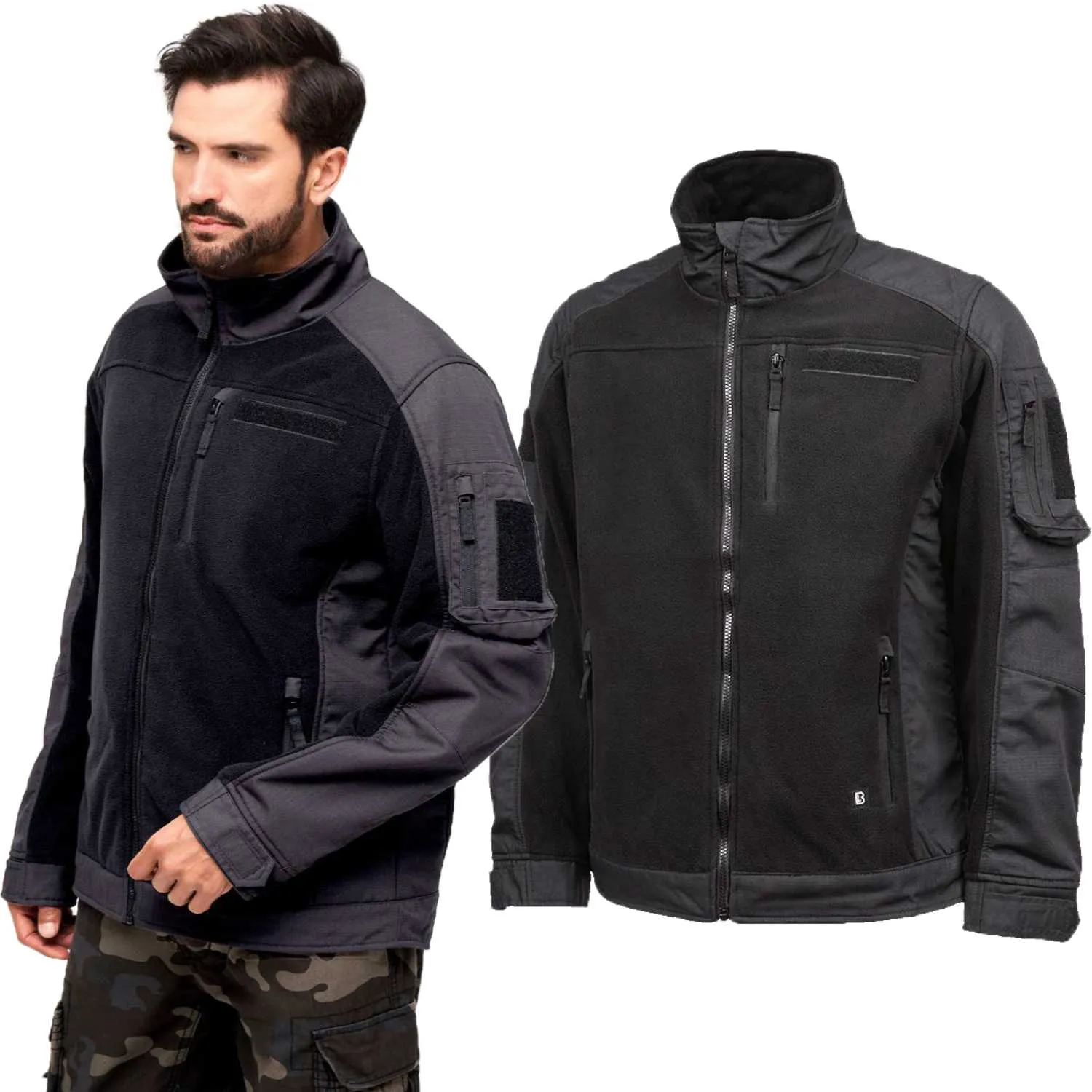 Bluza Polarowa BRANDIT Ripstop Black 4XL