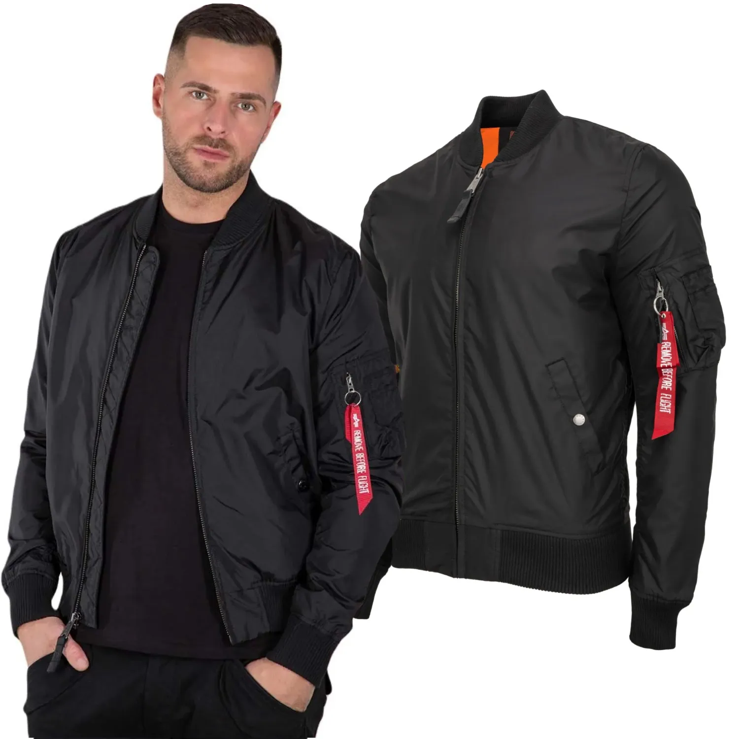 Kurtka Alpha Industries MA-1 TT 191103 03 - Czarna 3XL