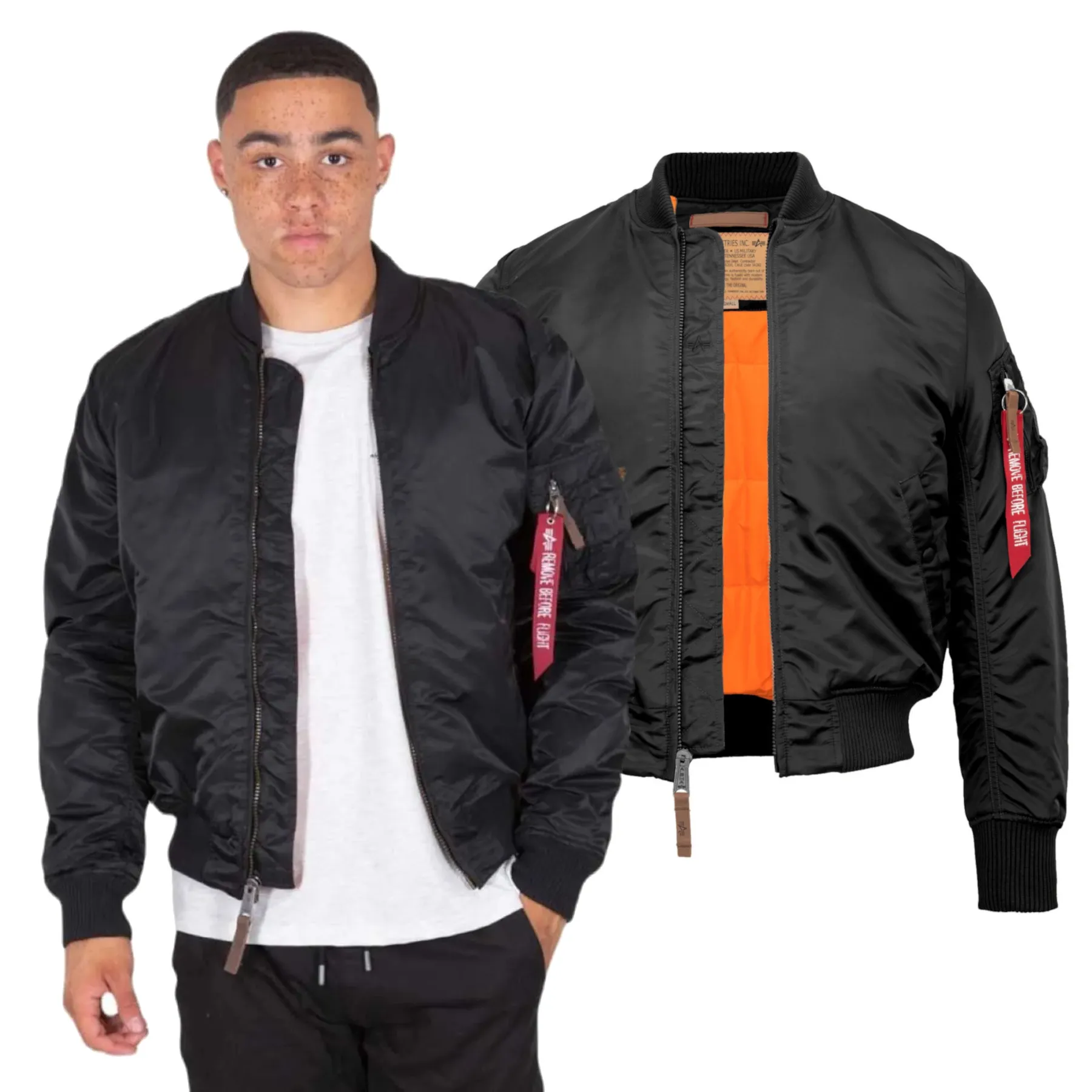 Kurtka Alpha Industries MA-1 VF 59 191118 03 - Czarna