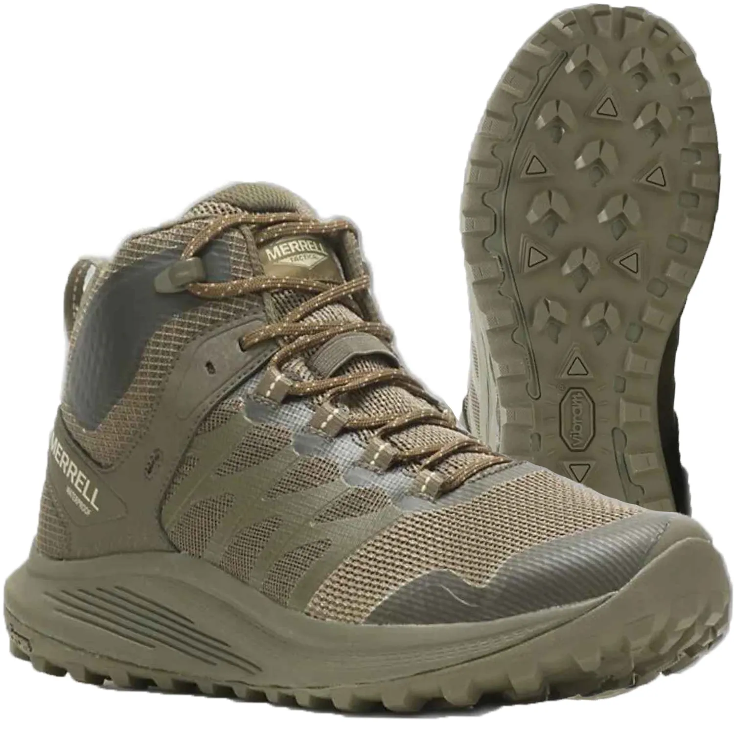 Buty MERRELL Nova 3 Mid Tactical Waterproof Boot - Oliwkowe 44,5