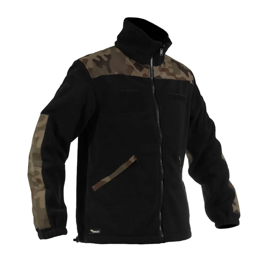 Bluza polarowa Texar Grom czarny/wz.93 leśny 3XL
