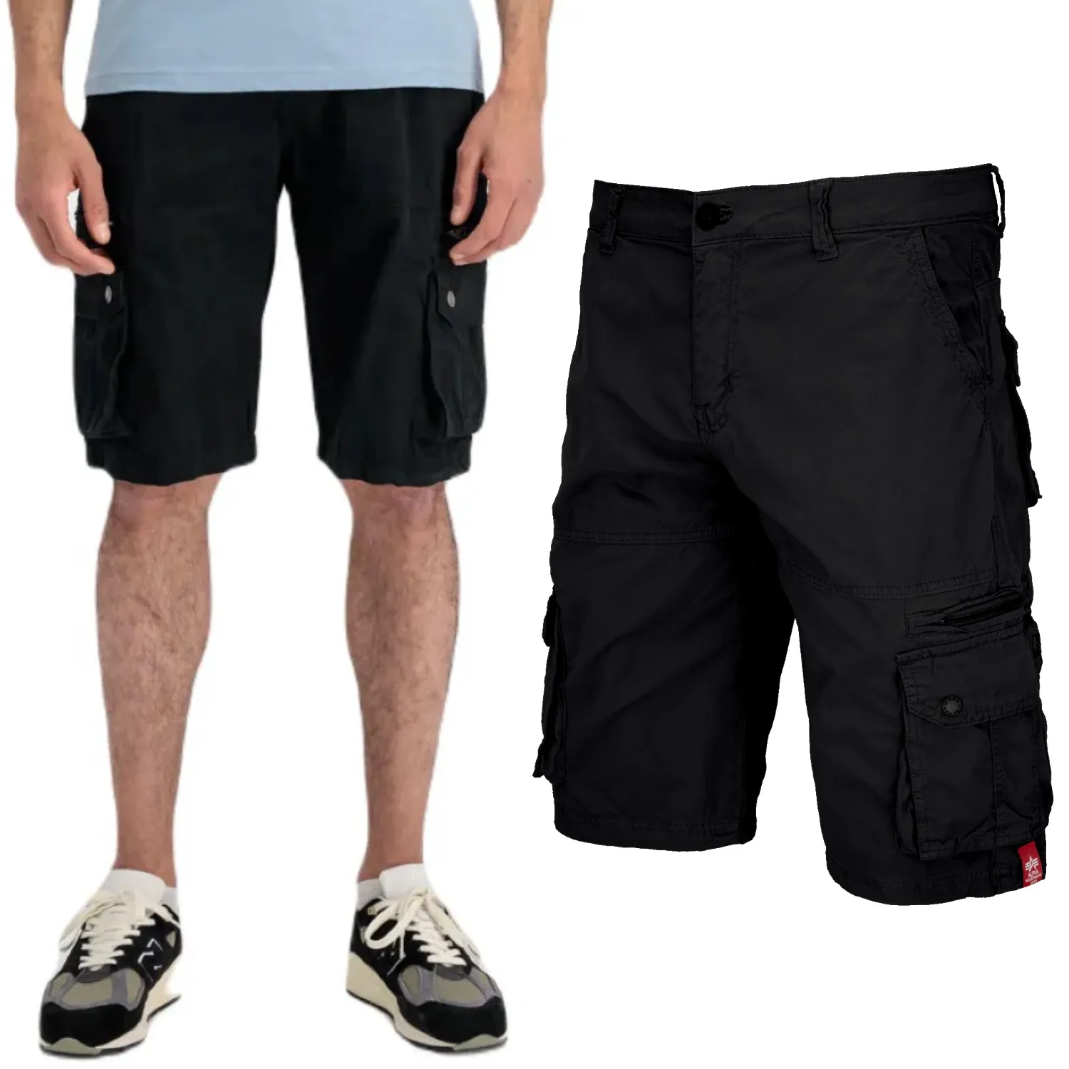 Spodenki Alpha Industries Alpha Short 136250 03 - Czarne 33