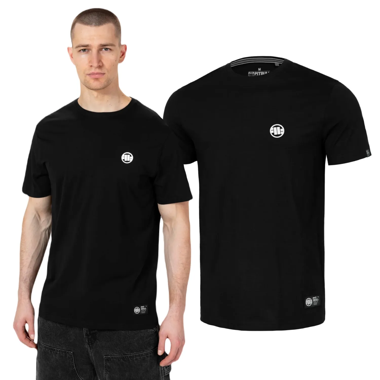 Koszulka Pit Bull Middle Weight 170 Basic Small Logo '24 - Czarna M