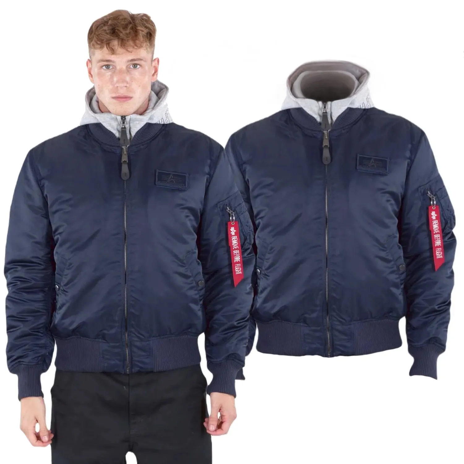 Kurtka Alpha Industries MA-1 D-Tec 183110 07 - Granatowa M