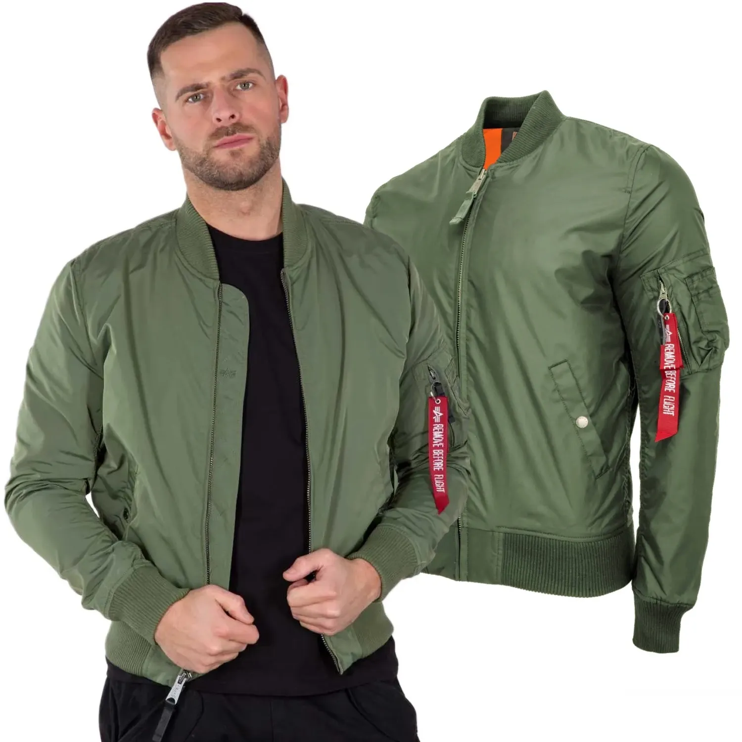 Kurtka Alpha Industries MA-1 TT 191103 01 - Zielona XXL