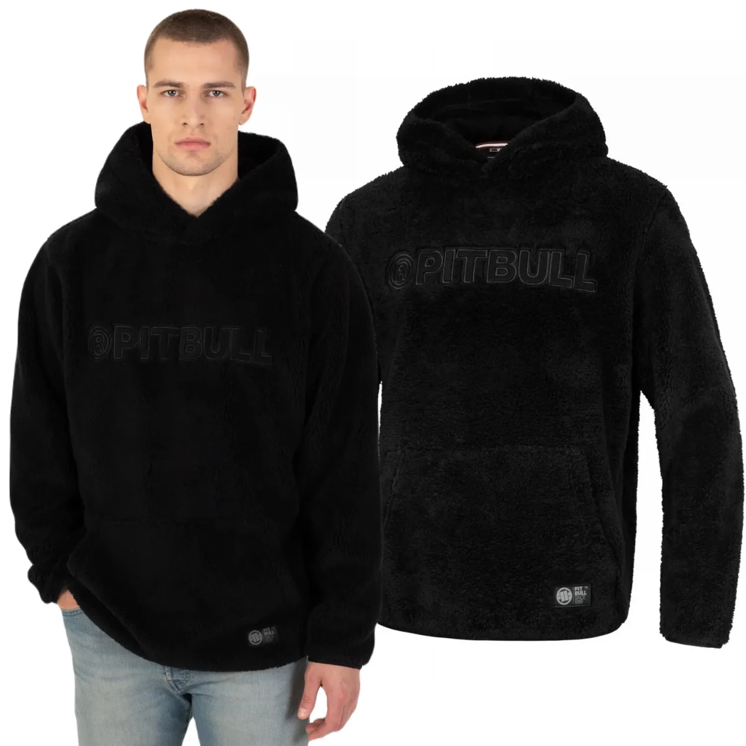 Bluza z kapturem Pit Bull Aragon '24 - Czarna L