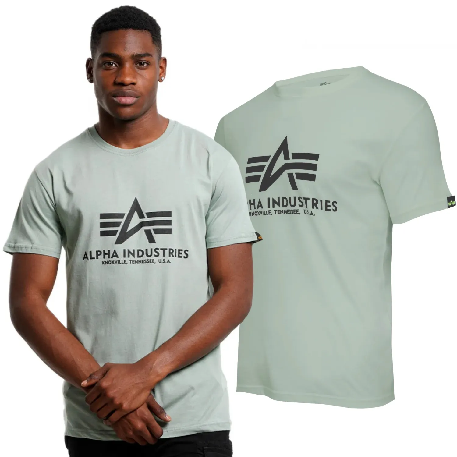 Koszulka Alpha Industries Basic 100501 680 - Zielona 3XL