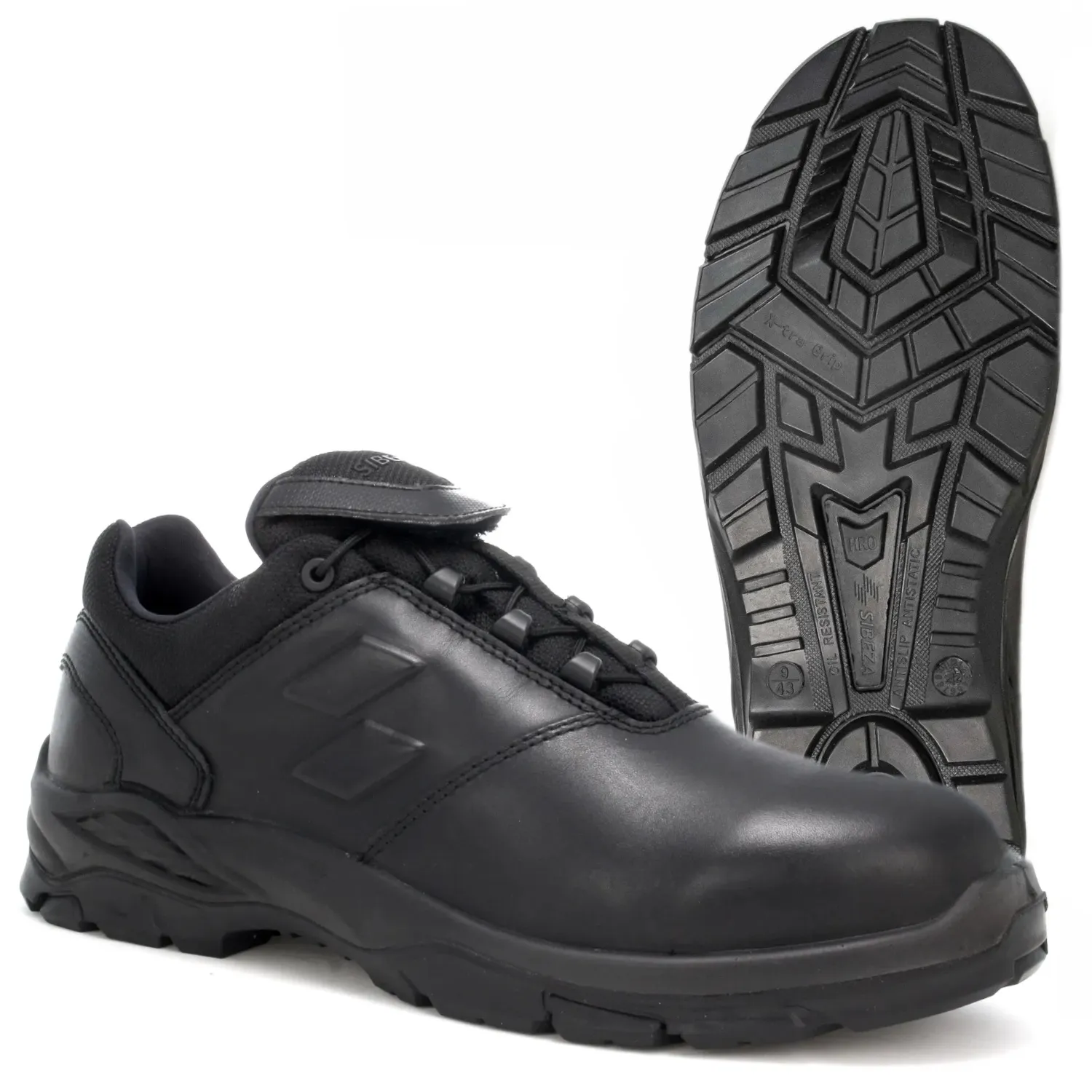 Buty Wojskowe Taktyczne Sibeza PRO Skórzane z Membraną Czarne41