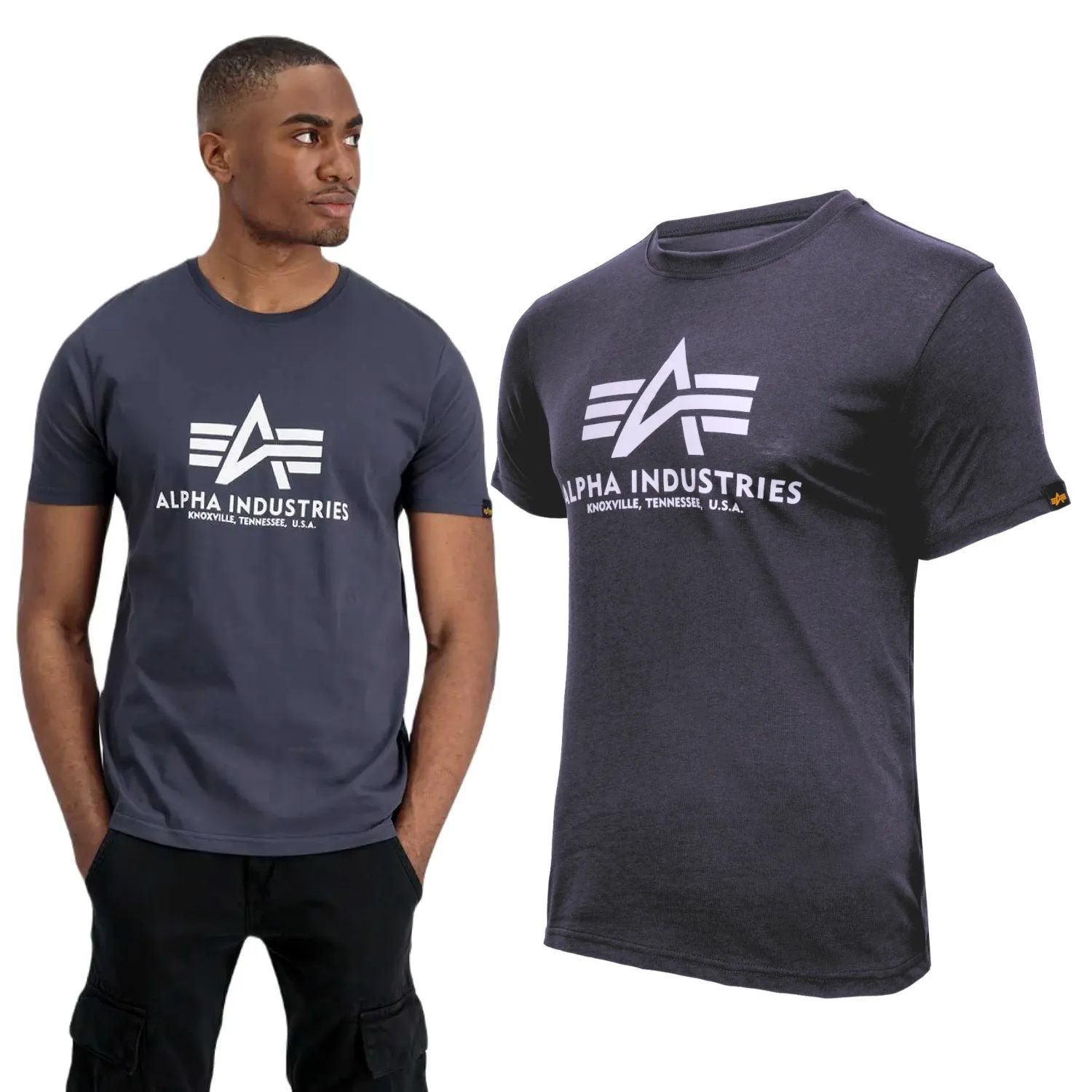 Koszulka Alpha Industries Basic 100501 02 - Granatowa 3XL