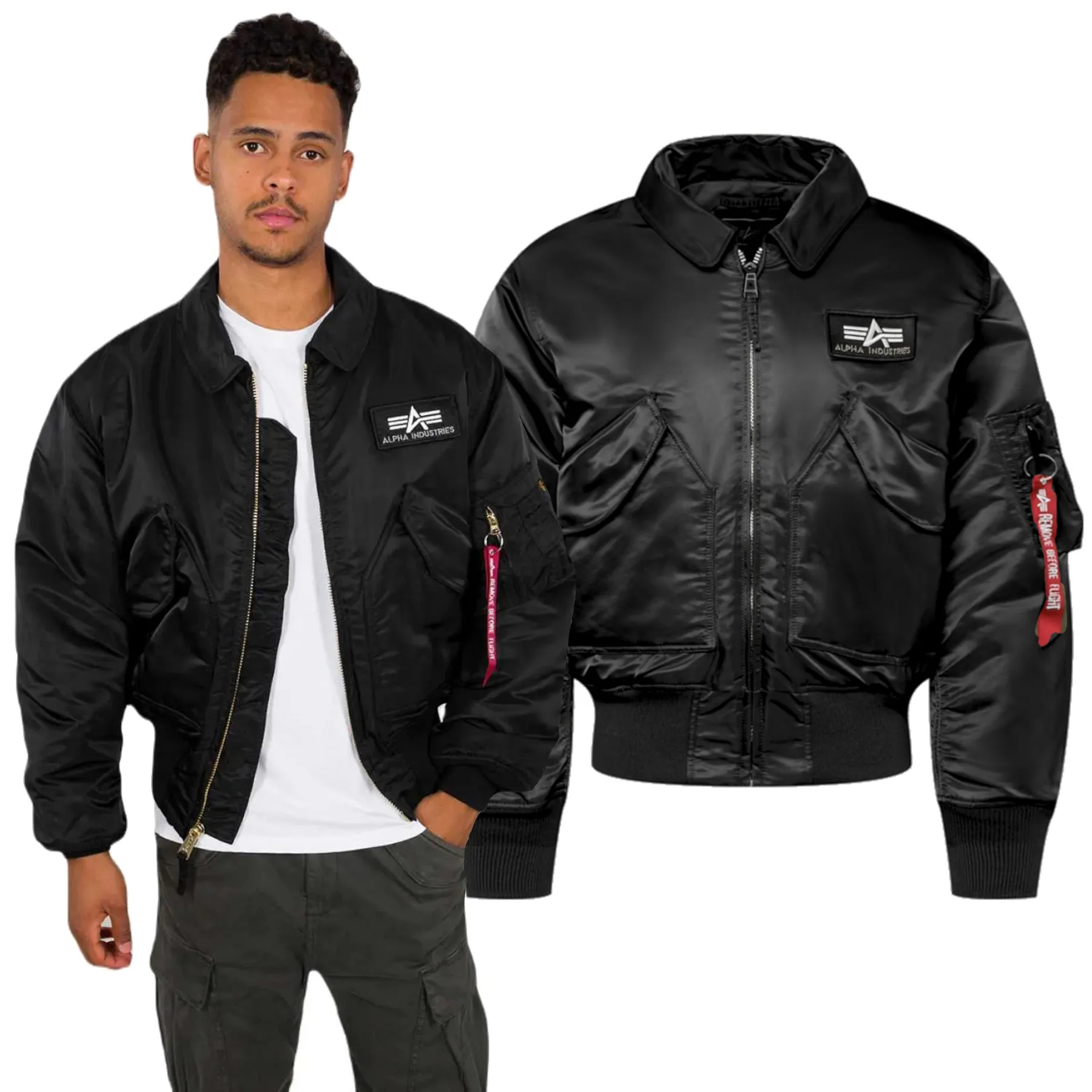 Kurtka Alpha Industries CWU-45 100102 03 - Czarna XXL