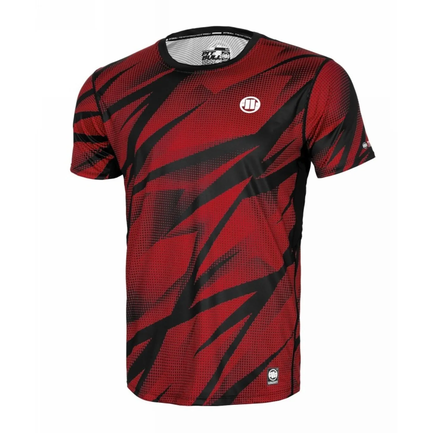 Koszulka Mesh Rashguard Pit Bull Performance Pro plus Dot Camo II - Czerwona