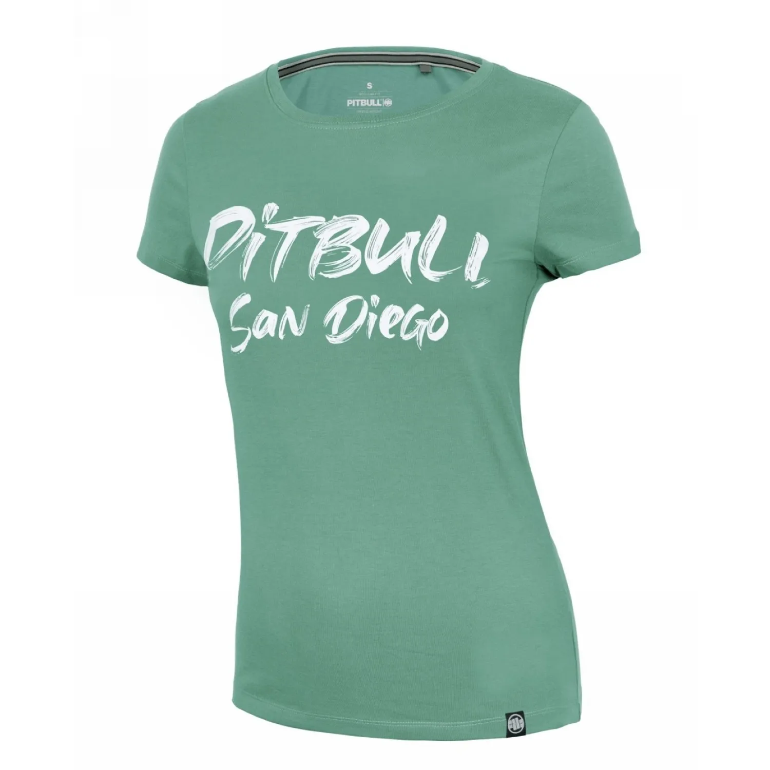 Koszulka damska Pit Bull Middle Weight 170 Basic Brush '24 - Miętowa M