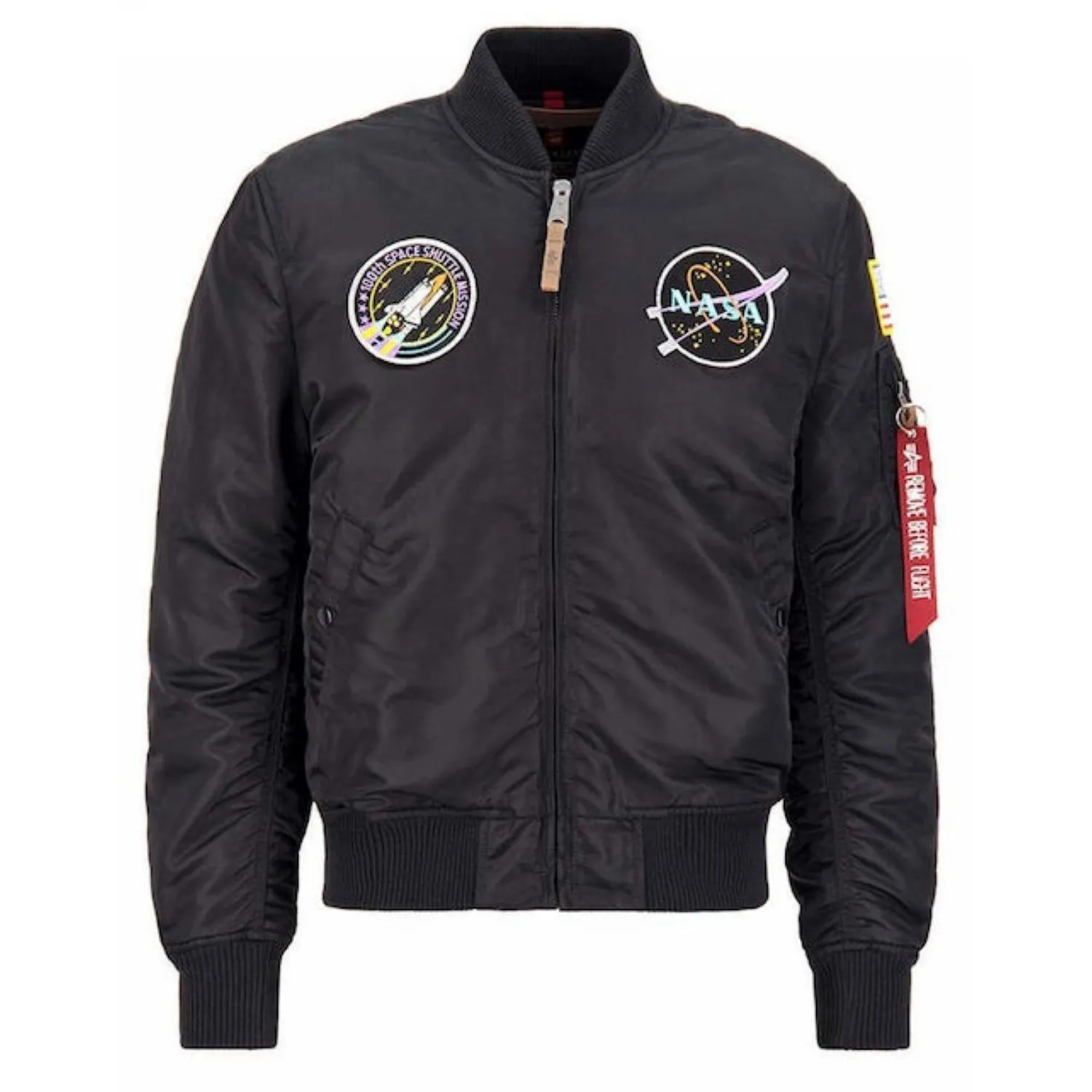 Kurtka Alpha Industries MA-1 VF NASA 166107 212 - Czarna / Fioletowa XL
