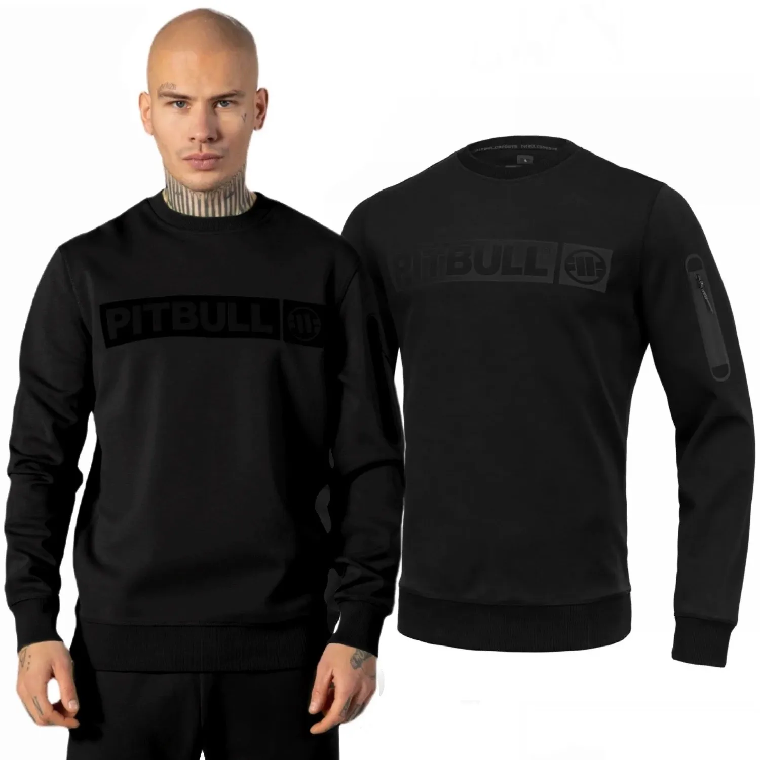 Bluza Pit Bull 300 Interlock Beyer '24 - Czarna XXL