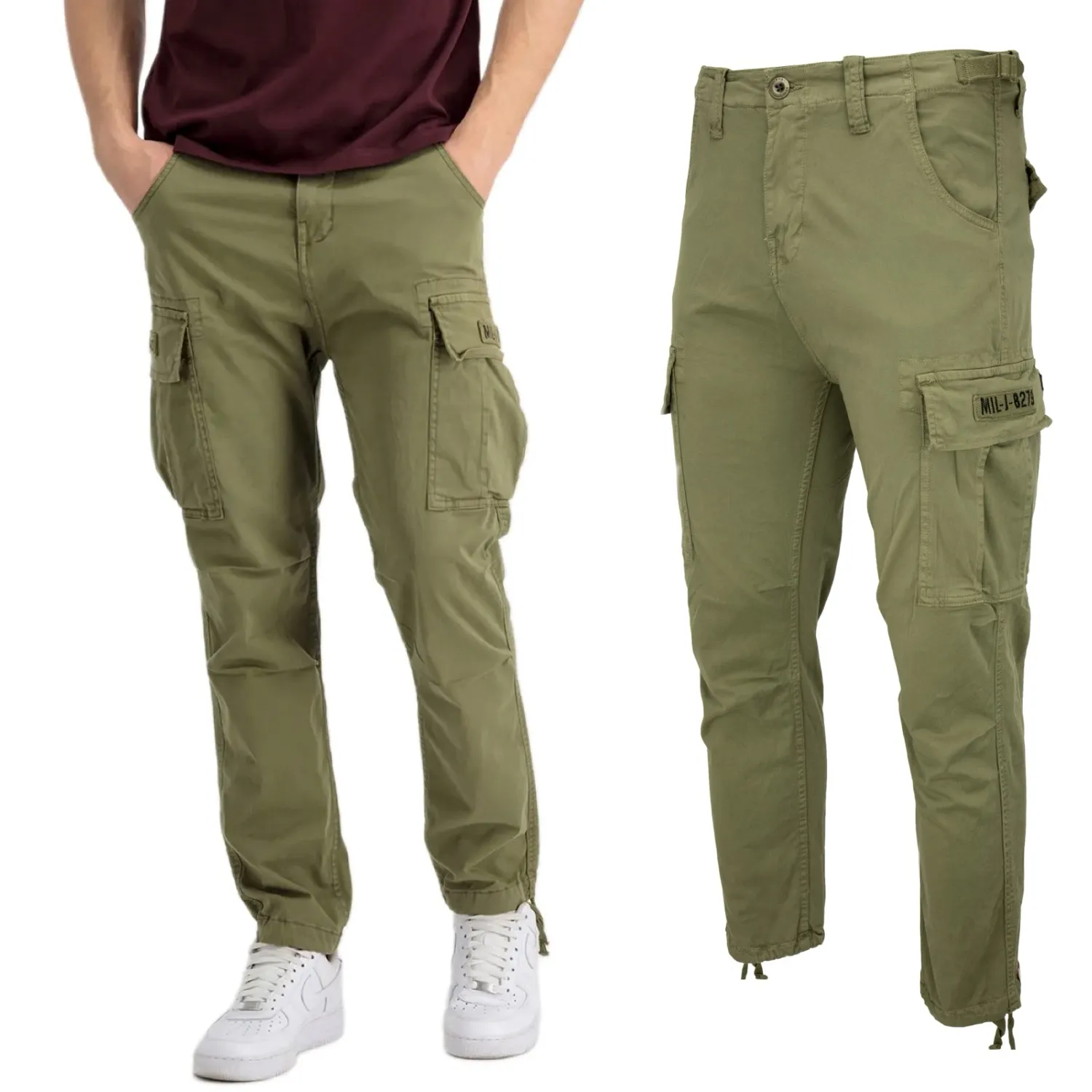 Spodnie Alpha Industries Squad Pant 188202 11 - Oliwkowe 33