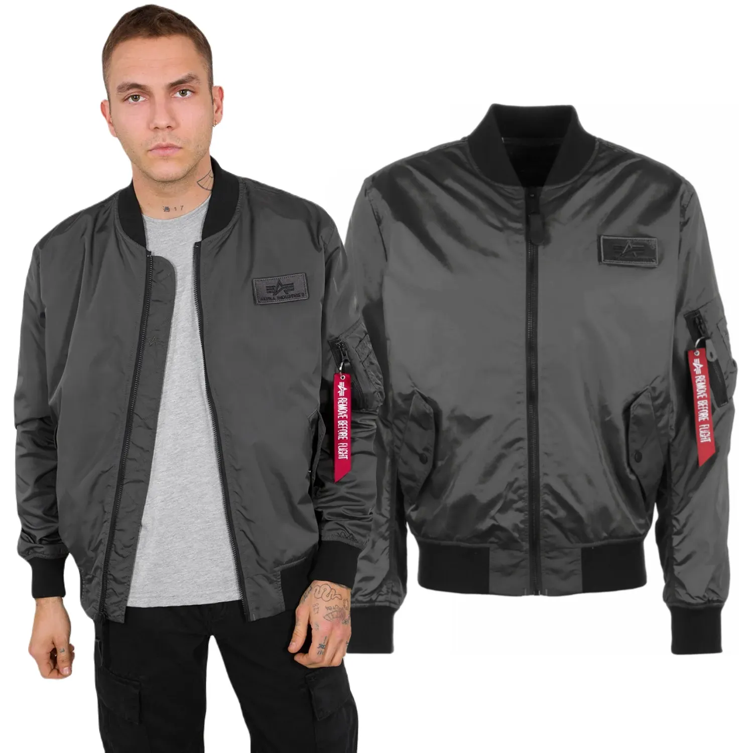Kurtka Alpha Industries MA-1 TTC 126101 136 - Grafitowa  L
