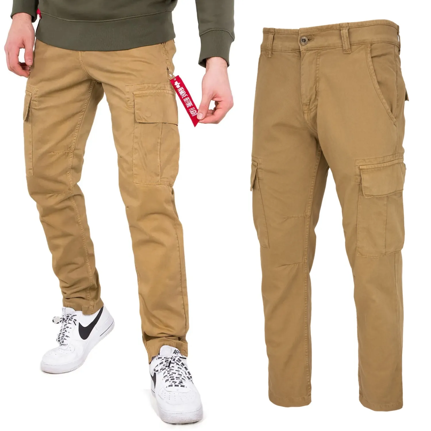 Spodnie Alpha Industries Agent 158205 13 - Khaki 38