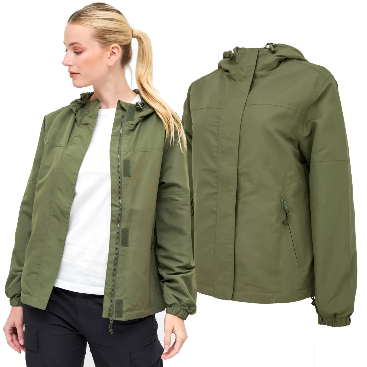 Kurtka damska BRANDIT Summer Windbreaker Frontzip Olive XS