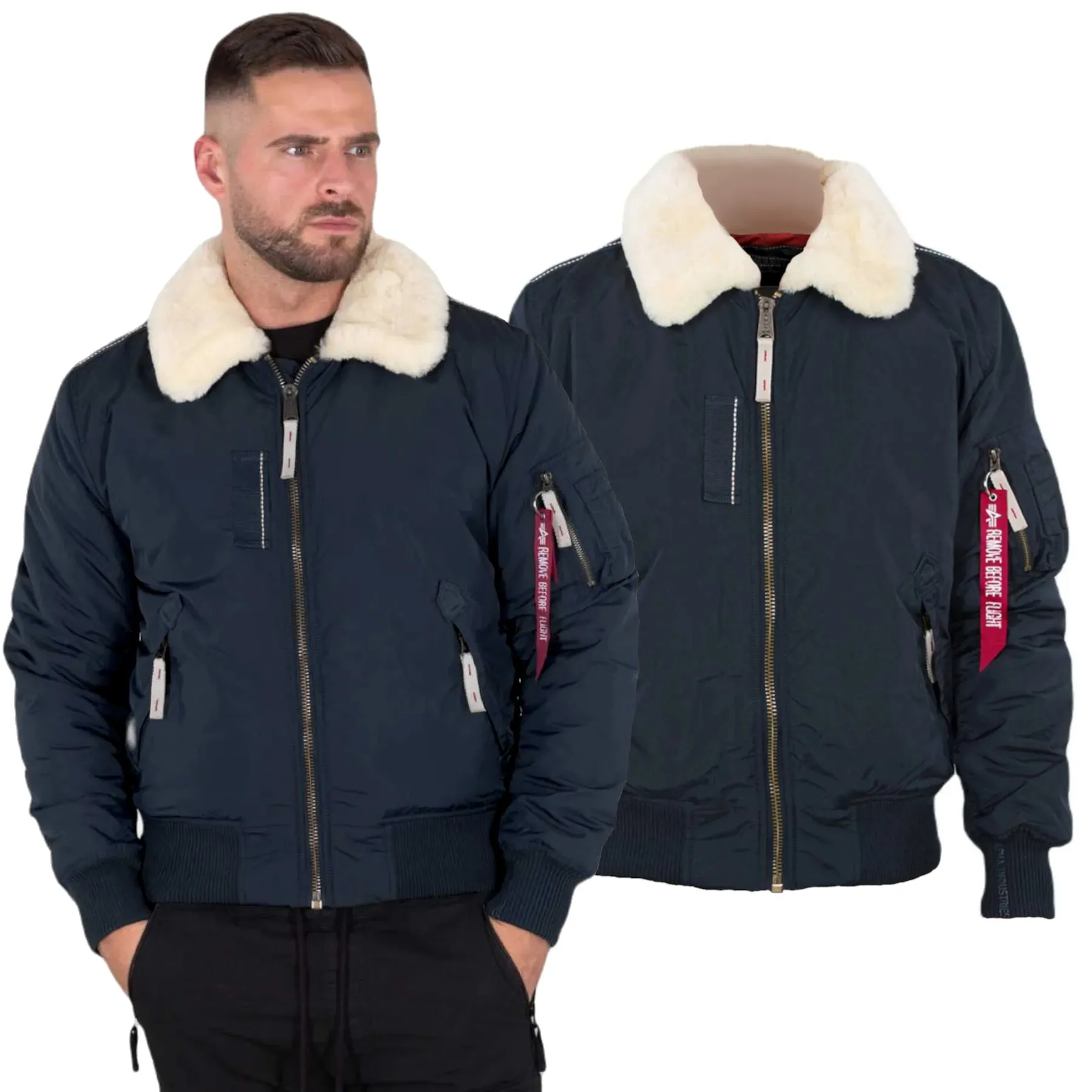 Kurtka Alpha Industries Injector III 143104-07 - Granatowa XXL