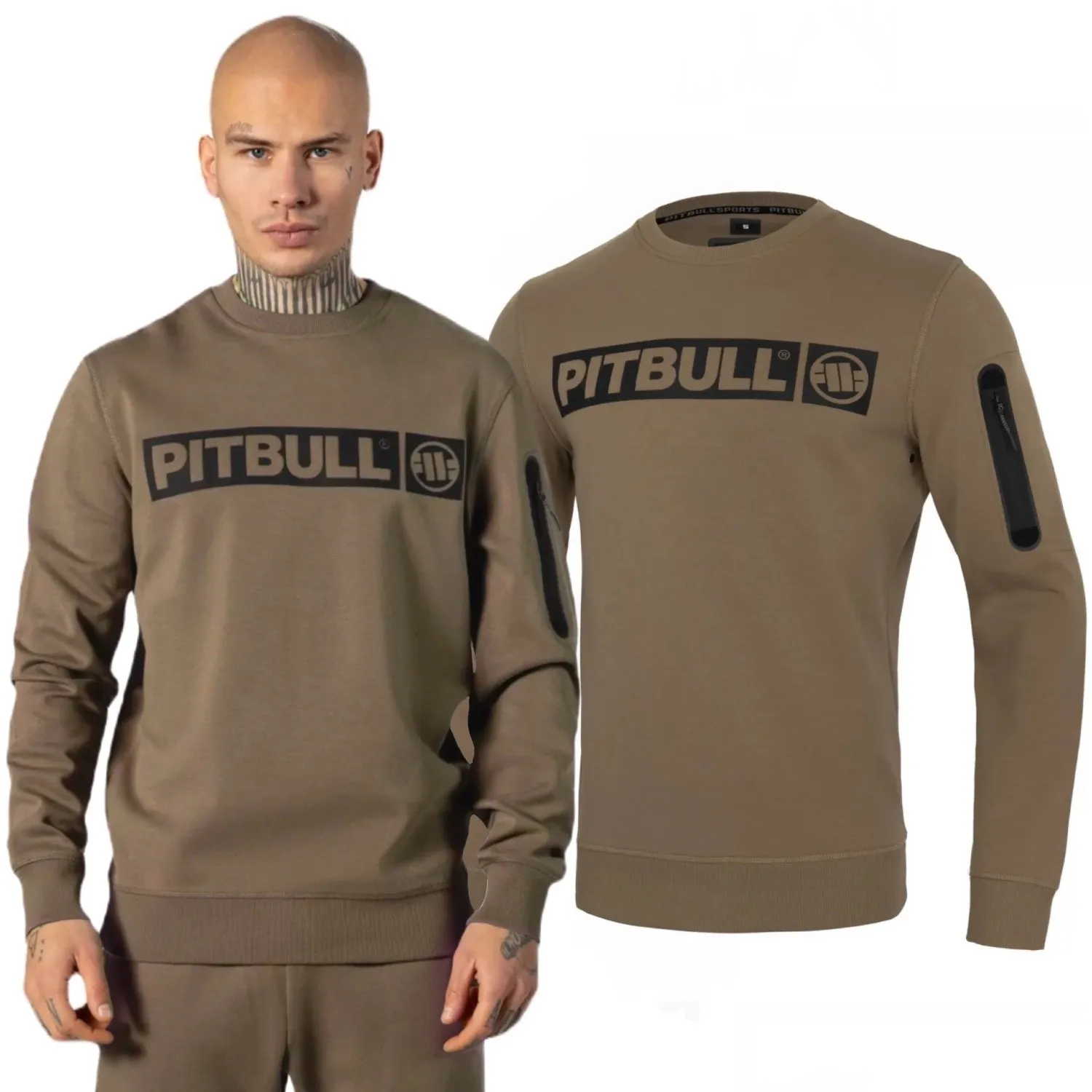 Bluza Pit Bull 300 Interlock Beyer '24 - Coyote Brown M